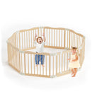 BLUEWOOD BABY HALO BABY GATE PLAYPEN, FOLDABLE - WOOD - Like New
