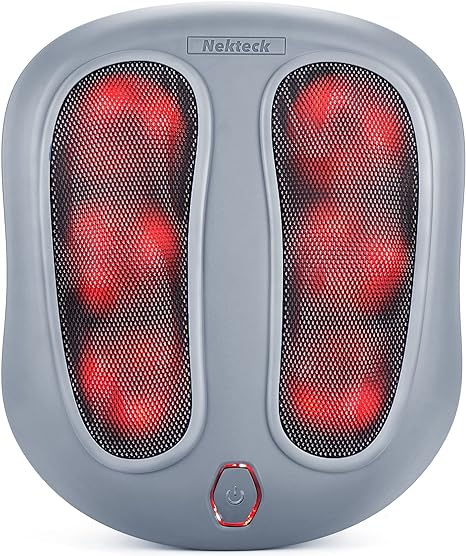 Nekteck Foot Massager Heat Shiatsu Heated Electric Kneading NK-FM-100-BLK - GRAY Like New