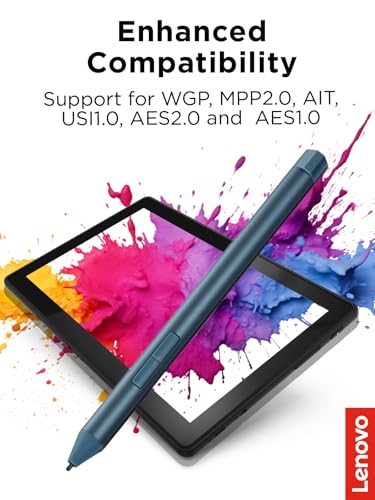 LENOVO DIGITAL PEN 3 FOR LAPTOPS, SUPPORTS MULTIPLE PROTOCOLS GX81P77100 - TEAL - Like New