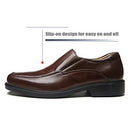 La Milano Men's Oxfords Classic Modern Round Captoe Shoes, W-1-brown, 13 X-Wide - Like New