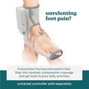 HOMEDICS COMPRESSION FOOT WRAP MASSAGER SR-CMF10HJ - GREY - Like New
