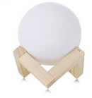 DIKALE 3D PRINT MOON LAMP 2 COLOR TOUCH NIGHT LIGHT HOME DECOR - WHITE/YELLOW - Like New