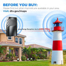 GENERIC 6000+ MILES LONG RANGE TV ANTENNA 2026 -52FT COAXIAL CABLE - BLACK - Like New
