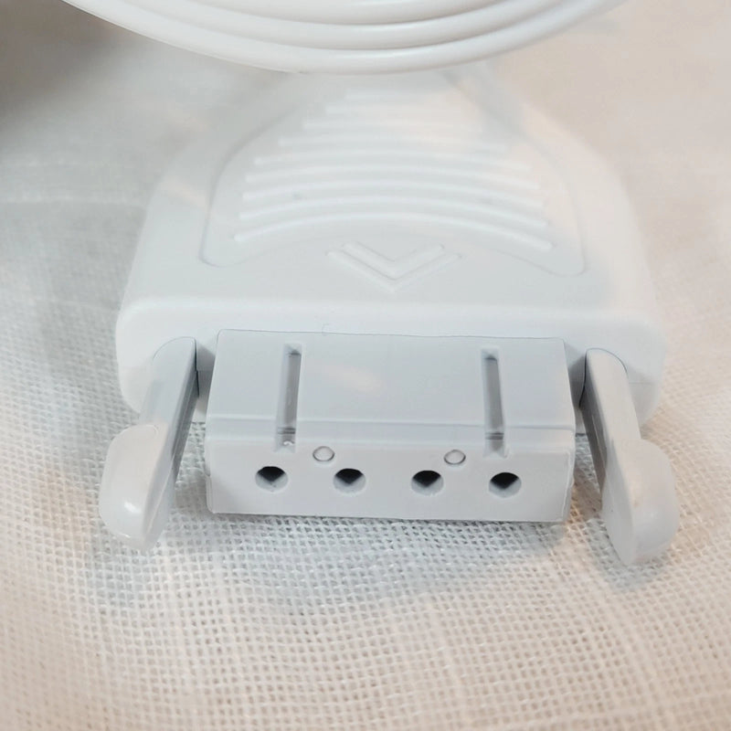 SUNBEAM ELECTRIC HEATING BLANKET CONTROLLER CORD 4 PRONG, 110W GENUINE - WHITE - Like New