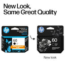 HP 60 INK CARTRIDGE WORKS WITH SERIES D1660, D5600, F2400, F4200, F4480 BLACK - Brand New