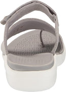 BZEES WOMENS CARRY ON SLIDE SANDAL - SIZE: WOMEN 6.5 - SILVER SMOKE CAMO - Like New