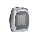 AMAZON BASICS CERAMIC SPACE HEATER PORTABLE HEATER 1500W - SILVER - Like New