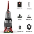 HOOVER POWERSCRUB DELUXE UPRIGHT CARPET CLEANER MACHINE - RED - Like New