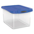 BANKERS BOX FELLOWES HEAVY DUTY WATER REINFORCED CORNER FEL0086201 -BLUE/CLEAR - Like New