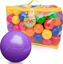 FOXPRINT SOFT PLASTIC KIDS PLAY BALLS 100 BALLS - MULTICOLOR - Like New
