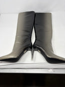 REITOYE KNEE HIGH POINTED TOE STILETTO HIGH HEELS BOOTS - SIZE: WOMEN 8 - BLACK - Like New