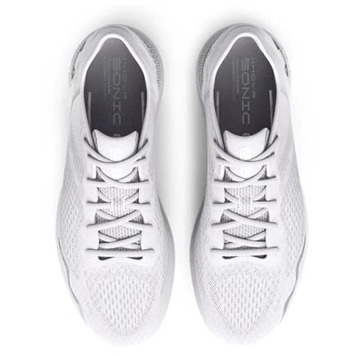 Under Armour Men's HOVR Sonic 6 Running Shoe White/White/Metsilver New