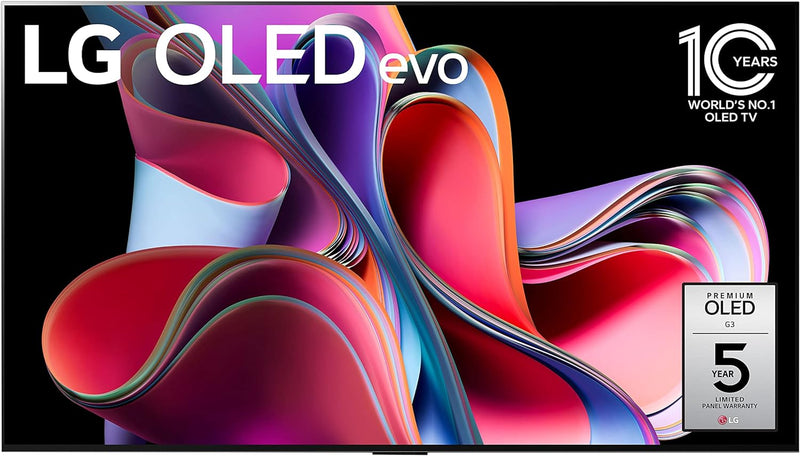 LG G3 77" OLED evo 4K Smart Flat Screen TV, Remote, Alexa, OLED77G3PUA - Black - Like New