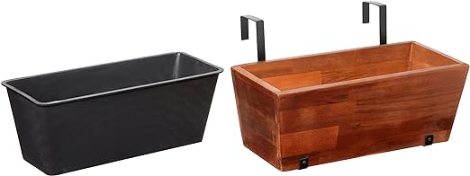 Amazon Aware Acacia Wood 18" Rectangular Planter - Scratch & Dent