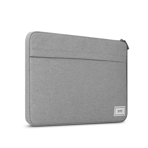 Solo New York LapTop Bag Sleeve for Men & Women - Travel Case, UBN105-10 - Gray - Brand New