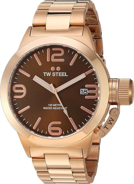 TW Steel Men's CB191 Analog Display Quartz Watch - Rose Gold - Like New