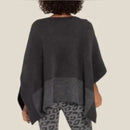 BAREFOOT DREAMS COZYCHIC COASTLINE PULLOVER SIZE WOMEN ONE SIZE CARBON/GRAPHITE - Brand New