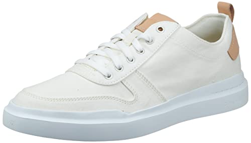 C34713 COLE HAAN MEN'S GRANDPRØ RALLY CANVAS COURT, SIZE 10 IVORY/NATURAL - Like New