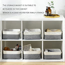 TcaFmac Small Storage Baskets for Shelf 6 Pack Canvas Storage Basket - Like New