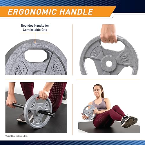 Marcy Classic 1" Cast Iron Standard Grip Plates - 25LBS - Like New