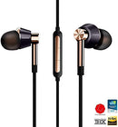 1MORE TRIPLE DRIVER IN-EAR EARPHONES HI-RES HEADPHONES HIGH FIDELITY - GOLD - Like New