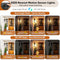 BESLOWE 14” UPGRADED MOTION SENSOR OUTDOOR WALL LIGHTS, BLACK, 2 PACK - Like New