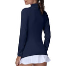 GGOV GOLF SHIRTS FOR WOMAN RASH GUARD - MEDIUM - XDEEP BLUE - Brand New