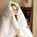 AIRLUCK FEATHER DOWN COMFORTER KING SIZE WHITE DUVET AIRGDSW10-2 - WHITE - Like New