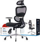 OLINE ERGOPRO ERGONOMIC OFFICE CHAIR ROLLING DESK 4D ADJUSTABLE ARMREST - BLACK - Like New