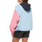 LW3ON725 LEVI'S WOMEN'S TASLAN POPOVER WINDBREAKER JACKET PINK/BLUE SIZE L - Brand New