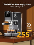 KEENSTAR 20BAR ESPRESSO MACHINE RAPID COLD BREW HOT ICED COFFEE MACHINE - BLACK - Like New