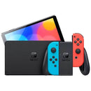 NINTENDO SWITCH OLED SUPER MARIO BROS WONDER BUNDLE 121618 - RED/BLUE - Brand New