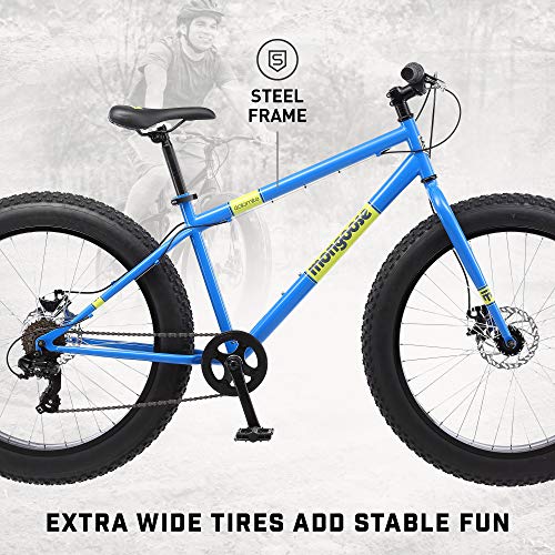 MONGOOSE DOLOMITE FAT TIRE MENS MOUNTAIN BIKE - LIGHT BLUE - Like New