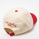 FRASIER STERLING EMBROIDERED SAILBOAT CAP - CREAM / RED - Brand New