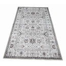 BIBB HOME 4FTX6FT WASHABLE FLANNEL PRINTED AREA RUG LATEX BACK - IVORY GRACE - Brand New