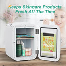 CROWNFUL MINI FRIDGE 4 LITER/6 CAN PORTABLE COOLER WARMER CF-PC4LWHT - WHITE - Like New