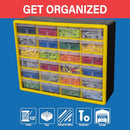Akro-Mils 24-Drawer Plastic Drawer Storage Cabinet 10724 - Black - Brand New