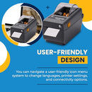 Zebra ZD411 Zebra ZD410 Replacement Direct Thermal Printer 203DPI - GRAY - Like New