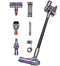 DYSON V8 MOTORHEAD CORDLESS VACUUM CLEANER/BLACK - IRON/BLACK/PURPLE - Like New