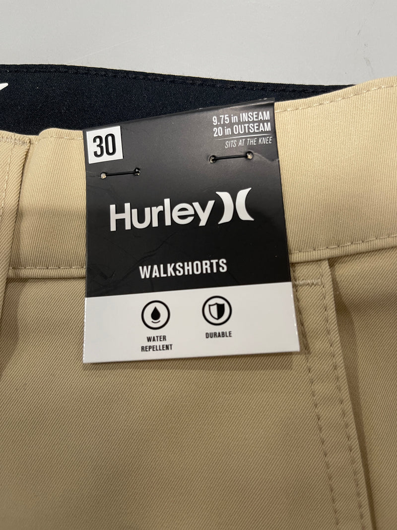 HURLEY MEN'S VENTURE WALK SHORT - SIZE: MEN 30 - HAZELNUT - Brand New