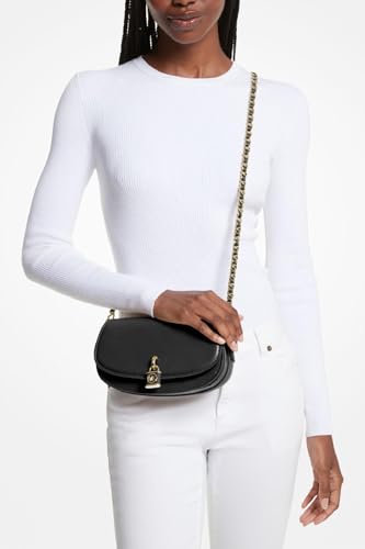 MICHAEL KORS MILA SMALL EAST/WEST CHAIN SLING MESSENGER BLACK ONE SIZE - BLACK - Like New