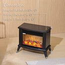 DONYER POWER 13" Height Mini Electric Fireplace Tabletop Heater 1500W - Black - Brand New