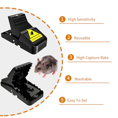 Mouse Traps Indoor for Home: Small Mice Trap for House Indoor - 6 Pack - Brand New