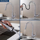 FLOW MOTION ACTIVATED SINGLE-HANDLE PULL-DOWN SPRAYER KITCHEN FAUCET - CHROME - Like New