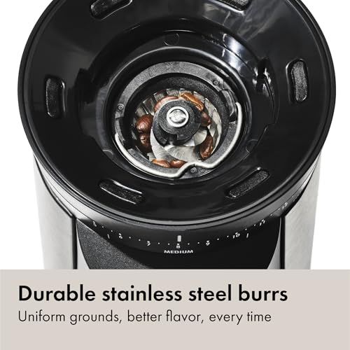 OXO BREW CONICAL BURR COFFEE GRINDER - SILVER - Like New