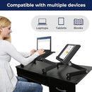 WorkEZ Light Adjustable Laptop Stand Lightweight Adjustable Lap Desk - Black - Like New