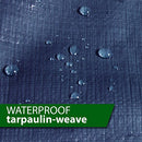 Tarps Waterproof Bolts Plus Ground Tent Trailer Cover Blue 12' x 14' - Brand New