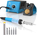 Tilswall RJ969 Soldering Station 65W Iron Gun Kit Temperature Control - Blue Like New