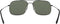 Ray-Ban RB3595 Andrea Square Sunglasses - RUBBER BLACK/POLARIZED DARK GREEN Like New