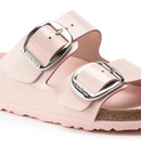 1022831 BIRKENSTOCK Arizona Leather Patent High Shine Two-Strap Light Rose 6 New